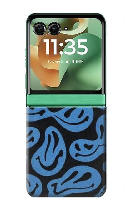 S3679 かわいいゴーストパターン Cute Ghost Pattern Motorola Razr 60, Razr 2025 バックケース、フリップケース・カバー