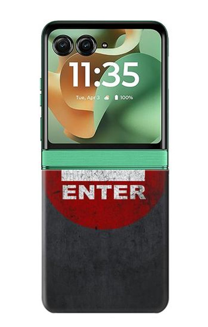 S3683 立入禁止 Do Not Enter Motorola Razr 60, Razr 2025 バックケース、フリップケース・カバー
