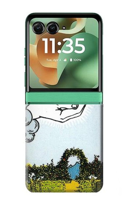 S3722 タロットカードペンタクルコインのエース Tarot Card Ace of Pentacles Coins Motorola Razr 60, Razr 2025 バックケース、フリップケース・カバー