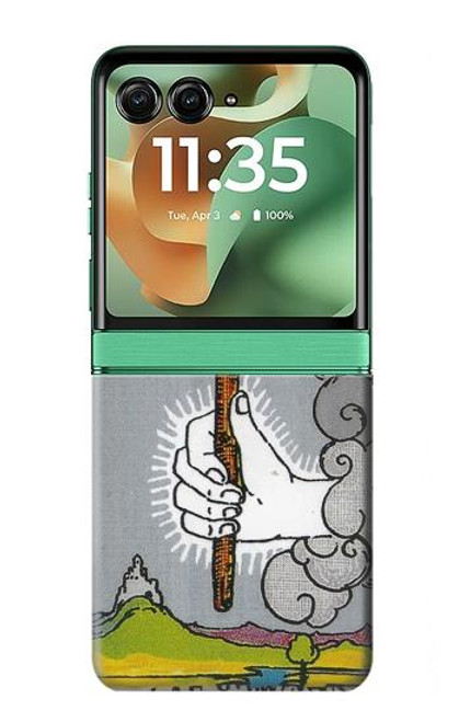 S3723 タロットカードワンドの時代 Tarot Card Age of Wands Motorola Razr 60, Razr 2025 バックケース、フリップケース・カバー