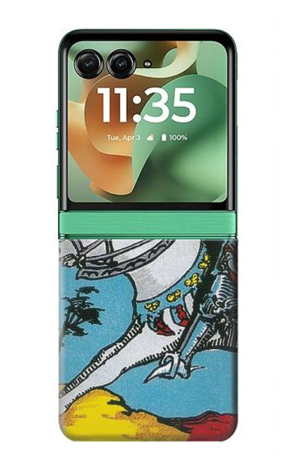 S3731 タロットカード剣の騎士 Tarot Card Knight of Swords Motorola Razr 60, Razr 2025 バックケース、フリップケース・カバー