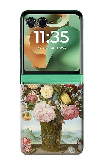 S3749 花瓶 Vase of Flowers Motorola Razr 70+,60+, Razr+ (2026, 2025, 2024) バックケース、フリップケース・カバー