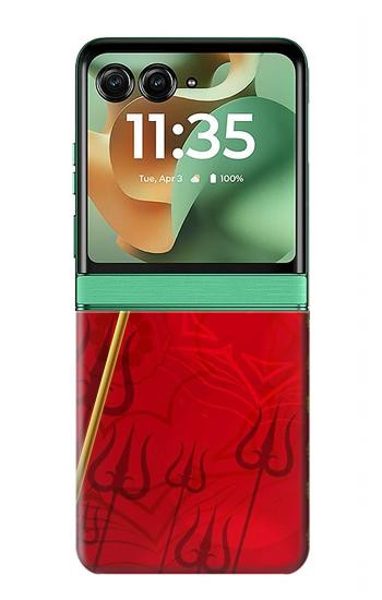S3788 シブトリシューラ Shiv Trishul Motorola Razr 70+,60+, Razr+ (2026, 2025, 2024) バックケース、フリップケース・カバー