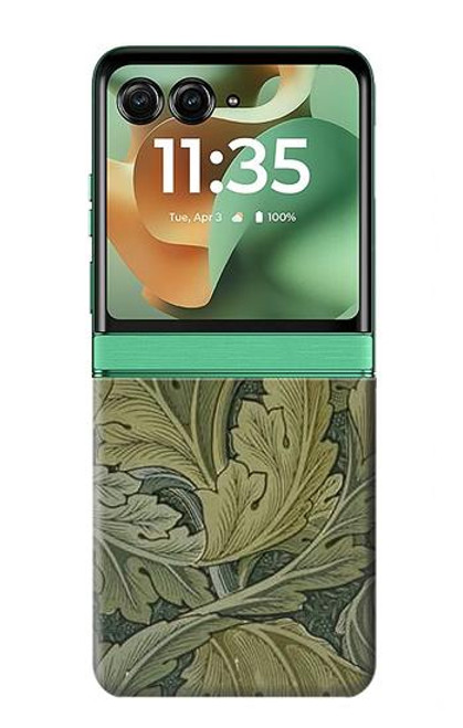 S3790 ウィリアムモリスアカンサスの葉 William Morris Acanthus Leaves Motorola Razr 60, Razr 2025 バックケース、フリップケース・カバー