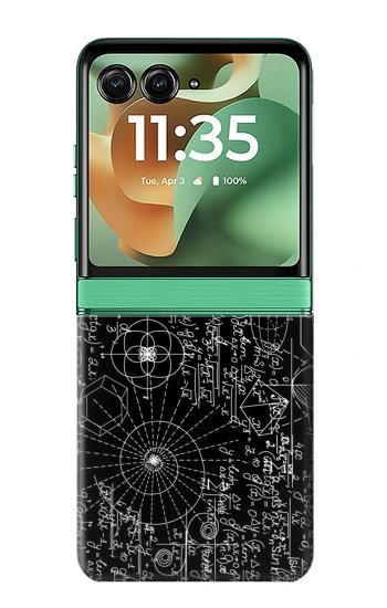S3808 数学黒板 Mathematics Blackboard Motorola Razr 60, Razr 2025 バックケース、フリップケース・カバー