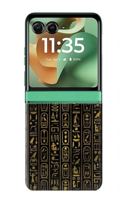 S3869 古代エジプトの象形文字 Ancient Egyptian Hieroglyphic Motorola Razr 60, Razr 2025 バックケース、フリップケース・カバー