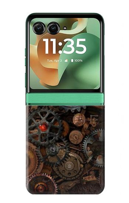 S3884 スチーム パンクな機械の歯車 Steampunk Mechanical Gears Motorola Razr 60, Razr 2025 バックケース、フリップケース・カバー