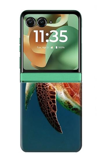 S3899 ウミガメ Sea Turtle Motorola Razr 60, Razr 2025 バックケース、フリップケース・カバー
