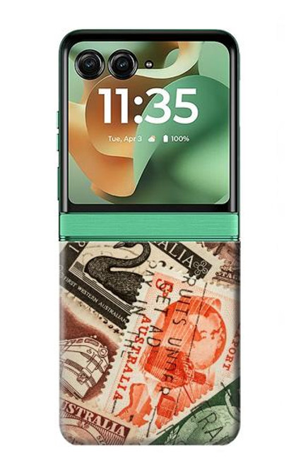 S3900 切手 Stamps Motorola Razr 60, Razr 2025 バックケース、フリップケース・カバー