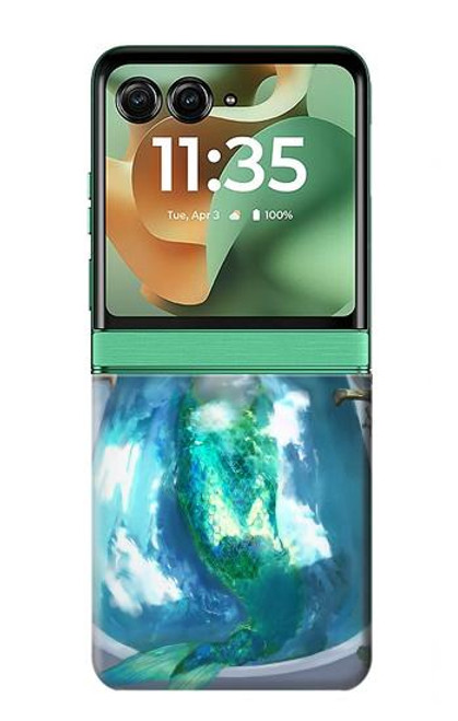 S3912 可愛いリトルマーメイド アクアスパ Cute Little Mermaid Aqua Spa Motorola Razr 60, Razr 2025 バックケース、フリップケース・カバー