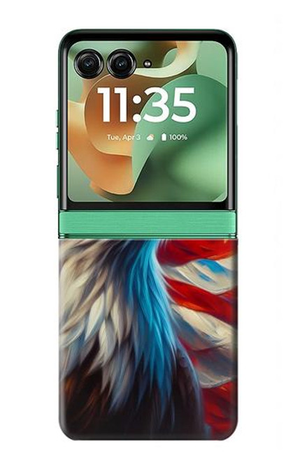 S3967 ハクトウワシのアメリカ国旗 Bald Eagle American Flag Motorola Razr 60, Razr 2025 バックケース、フリップケース・カバー