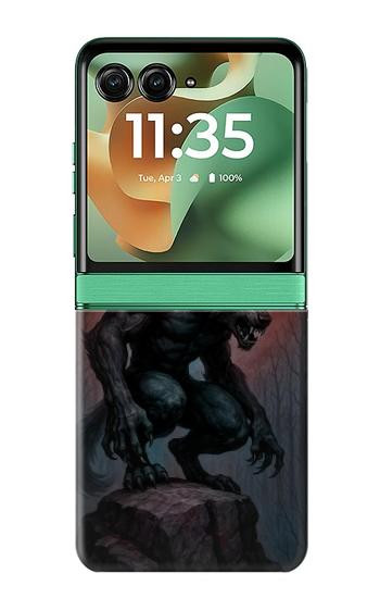 S4024 狼男 ブラッドムーン Werewolf Blood Moon Motorola Razr 70+,60+, Razr+ (2026, 2025, 2024) バックケース、フリップケース・カバー