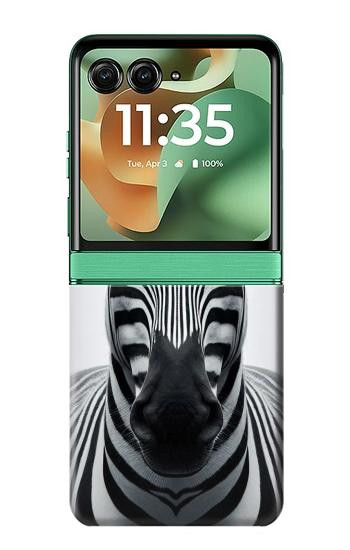 S4027 シマウマ Zebra Motorola Razr 70+,60+, Razr+ (2026, 2025, 2024) バックケース、フリップケース・カバー