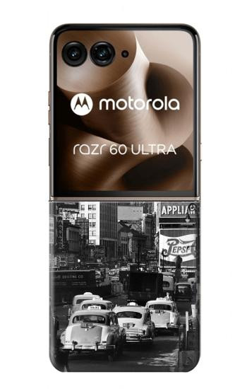 S0182 ヴィンテージ 古いニューヨーク Old New York Vintage Motorola Razr 70 Ultra, 60 Ultra, 50 Ultra, Ultra 2026, Ultra 2025 バックケース、フリップケース・カバー