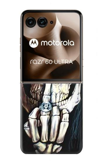 S0222 スカルペンタグラム 五芒星 Skull Pentagram Motorola Razr 60 Ultra, Razr Ultra 2025 バックケース、フリップケース・カバー