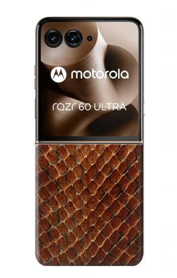 S0555 蛇の皮膚 グラフィックプリント Snake Skin Motorola Razr 60 Ultra, Razr Ultra 2025 バックケース、フリップケース・カバー