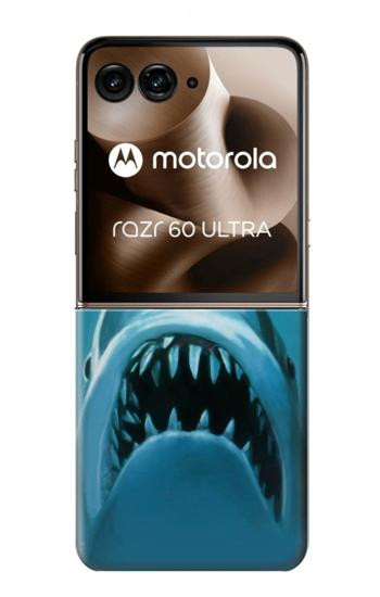 S0830 白いサメ White Shark Motorola Razr 60 Ultra, Razr Ultra 2025 バックケース、フリップケース・カバー