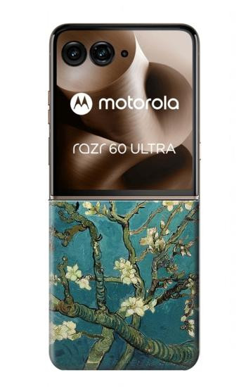 S0842 開花アーモンドの木 フィンセント・ファン・ゴッホ Blossoming Almond Tree Van Gogh Motorola Razr 70 Ultra, 60 Ultra, 50 Ultra, Ultra 2026, Ultra 2025 バックケース、フリップケース・カバー