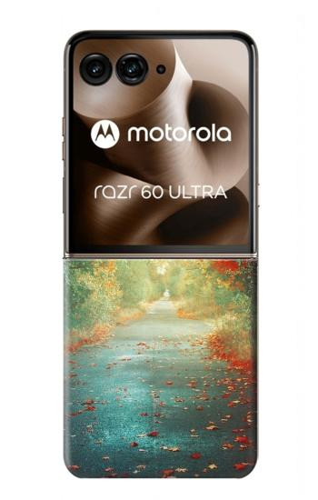 S0913 森の中の道 Road Through The Woods Motorola Razr 60 Ultra, Razr Ultra 2025 バックケース、フリップケース・カバー