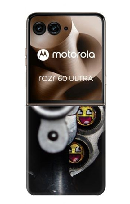 S1109 笑み 弾丸 銃 Smile Bullet Gun Motorola Razr 60 Ultra, Razr Ultra 2025 バックケース、フリップケース・カバー