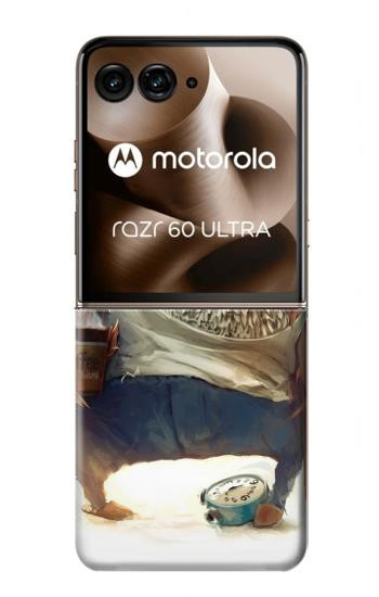 S1133 目を覚ますフクロウ Wake up Owl Motorola Razr 70 Ultra, 60 Ultra, 50 Ultra, Ultra 2026, Ultra 2025 バックケース、フリップケース・カバー