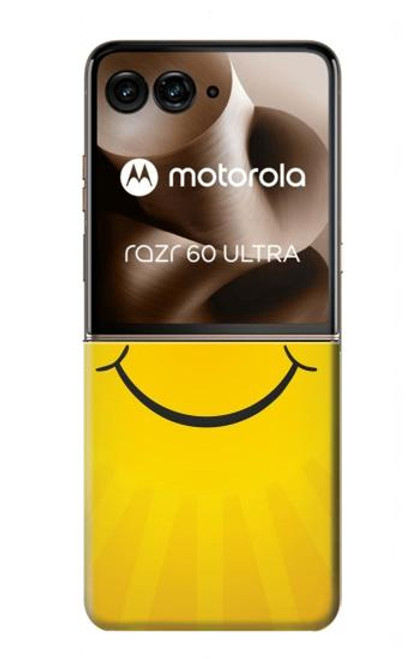 S1146 スマイル黄色の日 Yellow Sun Smile Motorola Razr 60 Ultra, Razr Ultra 2025 バックケース、フリップケース・カバー