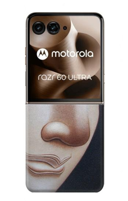 S1255 仏の顔 Buddha Face Motorola Razr 60 Ultra, Razr Ultra 2025 バックケース、フリップケース・カバー
