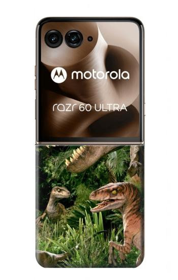 S1452 トレックス ラプター 恐竜 Trex Raptor Dinosaur Motorola Razr 70 Ultra, 60 Ultra, 50 Ultra, Ultra 2026, Ultra 2025 バックケース、フリップケース・カバー