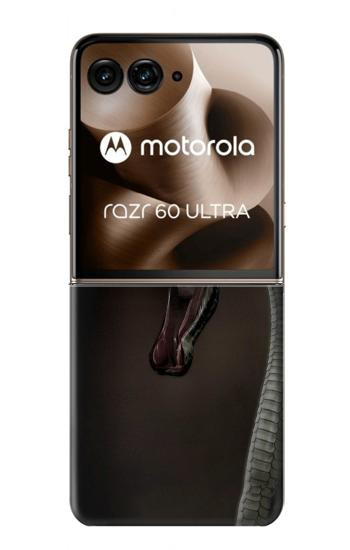 S1597 ブラックマンバ 毒蛇 Black Mamba Snake Motorola Razr 70 Ultra, 60 Ultra, 50 Ultra, Ultra 2026, Ultra 2025 バックケース、フリップケース・カバー