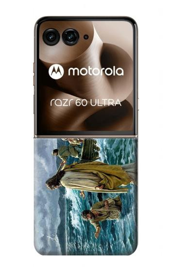S1722 海の上を歩くイエス Jesus Walk on The Sea Motorola Razr 70 Ultra, 60 Ultra, 50 Ultra, Ultra 2026, Ultra 2025 バックケース、フリップケース・カバー