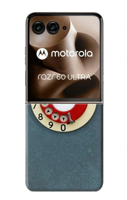 S1968 ロータリーダイヤル電話 Rotary Dial Telephone Motorola Razr 60 Ultra, Razr Ultra 2025 バックケース、フリップケース・カバー