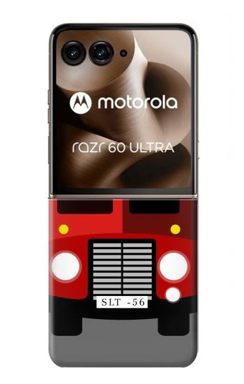 S2058 英国のダブルデッカーバスミニマリスト England British Double Decker Bus Minimalist Motorola Razr 60 Ultra, Razr Ultra 2025 バックケース、フリップケース・カバー