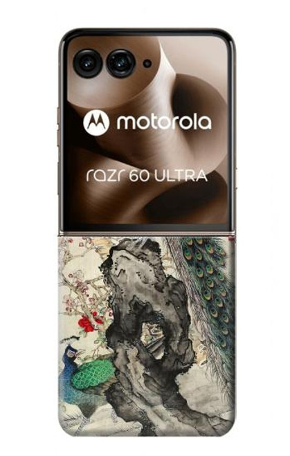 S2086 孔雀の絵画 Peacock Painting Motorola Razr 60 Ultra, Razr Ultra 2025 バックケース、フリップケース・カバー