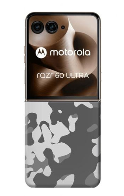 S2186 グレー迷彩グラフィックプリント Gray Camo Camouflage Graphic Printed Motorola Razr 60 Ultra, Razr Ultra 2025 バックケース、フリップケース・カバー