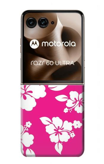 S2246 ハワイのハイビスカスピンク柄 Hawaiian Hibiscus Pink Pattern Motorola Razr 60 Ultra, Razr Ultra 2025 バックケース、フリップケース・カバー