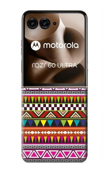 S2292 アステカ部族のパターン Aztec Tribal Pattern Motorola Razr 70 Ultra, 60 Ultra, 50 Ultra, Ultra 2026, Ultra 2025 バックケース、フリップケース・カバー