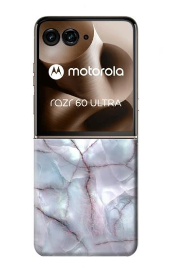 S2316 ダークブルーマーブルグラフィック Dark Blue Marble Texture Graphic Print Motorola Razr 60 Ultra, Razr Ultra 2025 バックケース、フリップケース・カバー