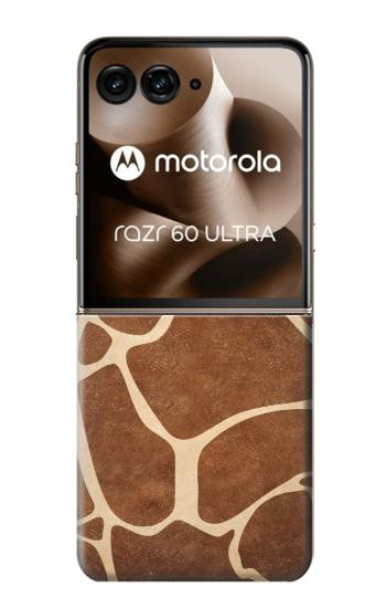 S2326 キリン皮膚 Giraffe Skin Motorola Razr 60 Ultra, Razr Ultra 2025 バックケース、フリップケース・カバー