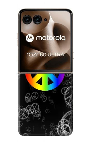 S2356 ピースサイン Peace Sign Motorola Razr 70 Ultra, 60 Ultra, 50 Ultra, Ultra 2026, Ultra 2025 バックケース、フリップケース・カバー