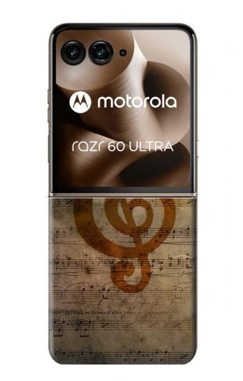 S2368 楽譜ノート Sheet Music Notes Motorola Razr 70 Ultra, 60 Ultra, 50 Ultra, Ultra 2026, Ultra 2025 バックケース、フリップケース・カバー