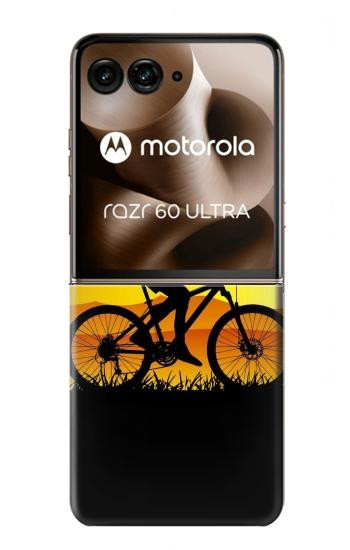 S2385 自転車 夕焼け Bicycle Bike Sunset Motorola Razr 70 Ultra, 60 Ultra, 50 Ultra, Ultra 2026, Ultra 2025 バックケース、フリップケース・カバー