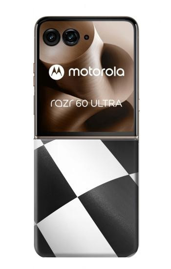 S2408 市松模様のスポーツ レース旗 Checkered Winner Flag Motorola Razr 70 Ultra, 60 Ultra, 50 Ultra, Ultra 2026, Ultra 2025 バックケース、フリップケース・カバー