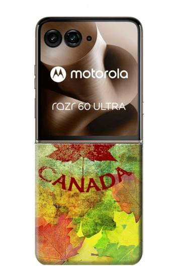 S2523 カナダ秋のメープルリーフ Canada Autumn Maple Leaf Motorola Razr 70 Ultra, 60 Ultra, 50 Ultra, Ultra 2026, Ultra 2025 バックケース、フリップケース・カバー