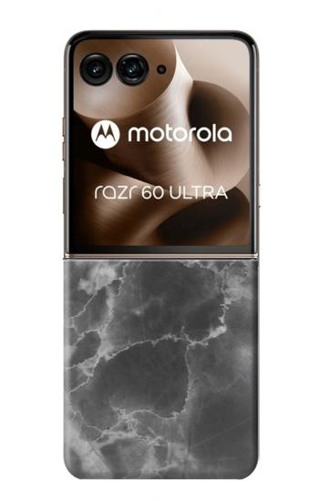 S2526 ブラックマーブルグラフィックプリント Black Marble Graphic Printed Motorola Razr 70 Ultra, 60 Ultra, 50 Ultra, Ultra 2026, Ultra 2025 バックケース、フリップケース・カバー