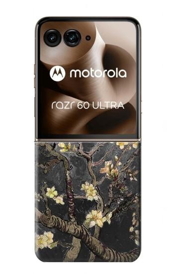S2664 黒開花アーモンドの木 フィンセント・ファン・ゴッホ Black Blossoming Almond Tree Van Gogh Motorola Razr 70 Ultra, 60 Ultra, 50 Ultra, Ultra 2026, Ultra 2025 バックケース、フリップケース・カバー