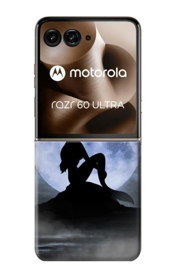 S2668 マーメイドシルエット月の夜 Mermaid Silhouette Moon Night Motorola Razr 70 Ultra, 60 Ultra, 50 Ultra, Ultra 2026, Ultra 2025 バックケース、フリップケース・カバー