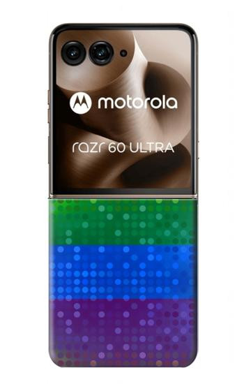 S2683 レインボーフラッグ プライド旗 Rainbow LGBT Pride Flag Motorola Razr 60 Ultra, Razr Ultra 2025 バックケース、フリップケース・カバー