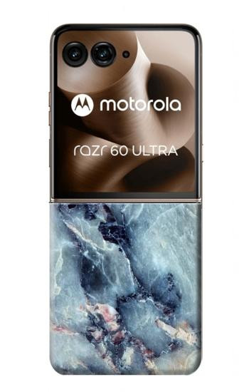 S2689 ブルーマーブルグラフィックプリント Blue Marble Texture Graphic Printed Motorola Razr 60 Ultra, Razr Ultra 2025 バックケース、フリップケース・カバー