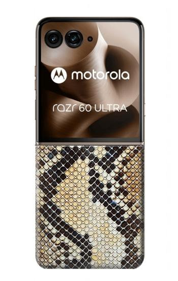 S2703 スネークスキンテクスチャグラフィックプリント Snake Skin Texture Graphic Printed Motorola Razr 70 Ultra, 60 Ultra, 50 Ultra, Ultra 2026, Ultra 2025 バックケース、フリップケース・カバー