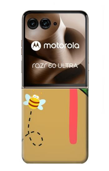 S2765 かわいいカエル ハチ 漫画 Frog Bee Cute Cartoon Motorola Razr 70 Ultra, 60 Ultra, 50 Ultra, Ultra 2026, Ultra 2025 バックケース、フリップケース・カバー